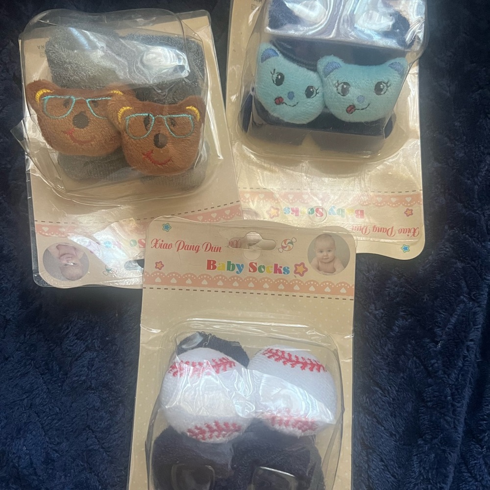 Cute Baby Socks Set with Animal Designs